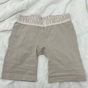 Gymshark Tan Athletic Shorts with Compression Fit
